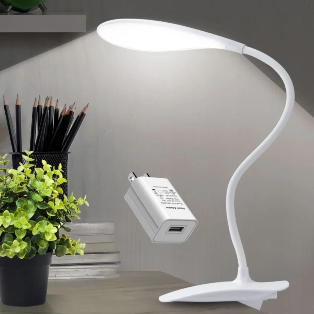 White Flexible LED Desk Lamp